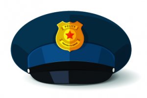clipart of a police cap