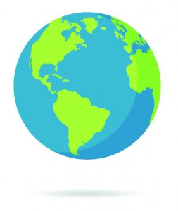 clipart of the world globe 